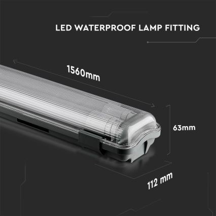 LED Lielas slodzes dienasgaismas lampa T8 2xG13/22W/230V IP65 4000K 156 cm
