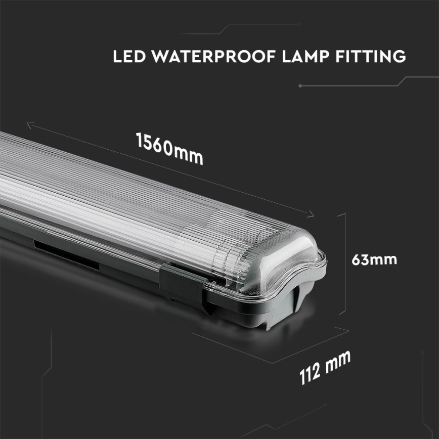 LED Lielas slodzes dienasgaismas lampa T8 2xG13/22W/230V IP65 4000K 156 cm