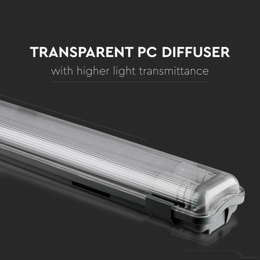 LED Lielas slodzes dienasgaismas lampa T8 2xG13/22W/230V IP65 6400K 156 cm