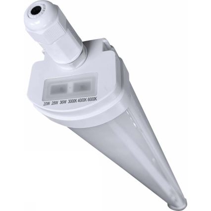 LED Aptumšojama lielas slodzes dienasgaismas lampa VOLITER LED/20/28/36W/230V 3000/4000/6000K 120 cm IP65 balta