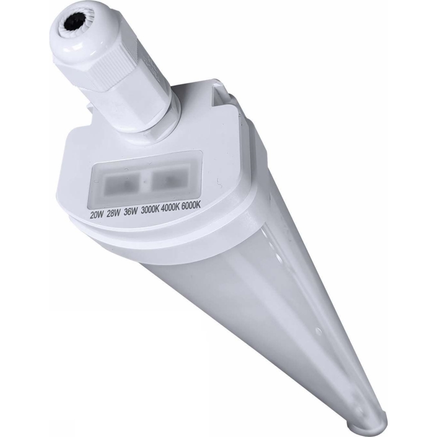 LED Aptumšojama lielas slodzes dienasgaismas lampa VOLITER LED/20/28/36W/230V 3000/4000/6000K 120 cm IP65 balta