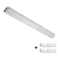 LED Lielas slodzes dienasgaismas spuldze T8 2xG13/18W/230V 6500K IP65