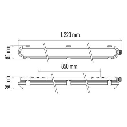 LED Lielas slodzes gaismeklis LED/36W/230V IP66 4000K