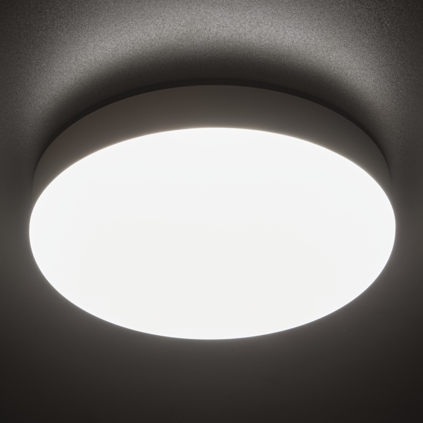 LED Lielas slodzes griestu lampa ar kustību sensoru IPER LED/26W/230V IK10 IP65 apaļa balta