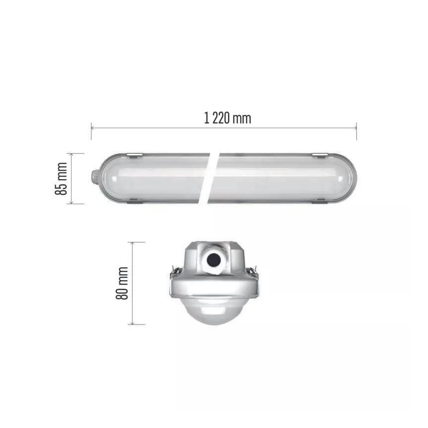 LED Lielas slodzes lampa ar avārijas moduli EMERGENCY LED/40W/230V 4000K 122 cm IP66