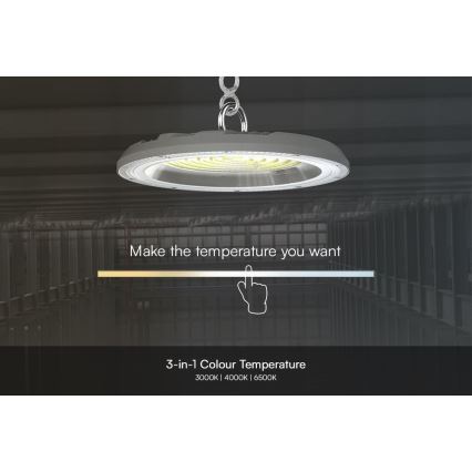LED Lielas slodzes lampa High Bay LED/100W/230V 3000/4000/6500K IP65 ø 23,5 cm