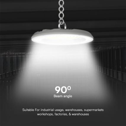 LED Lielas slodzes lampa High Bay LED/150W/230V 3000/4000/6500K IP65 ø 27,7 cm