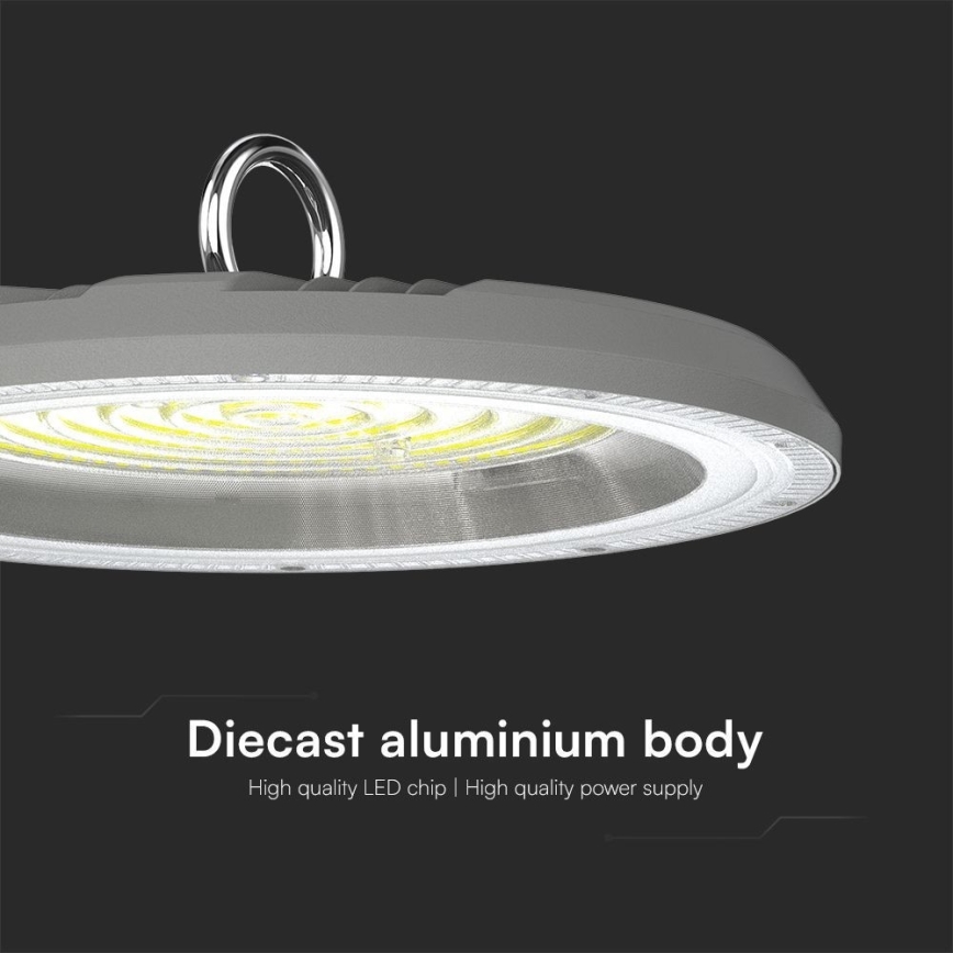 LED Lielas slodzes lampa High Bay LED/150W/230V 3000/4000/6500K IP65 ø 27,7 cm