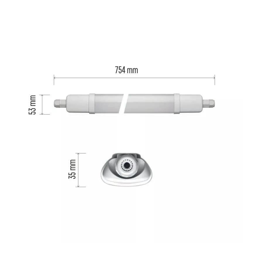 LED Lielas slodzes lampa LED/18W/230V IP65 4000K