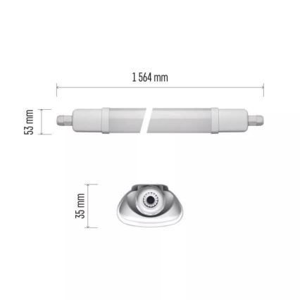 LED Lielas slodzes lampa LED/45W/230V IP65 4000K