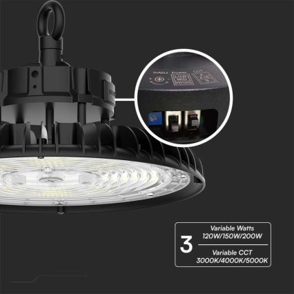 LED Lielas slodzes lampa High Bay LED/200W/230V 3000K/4000K/6000K IP65