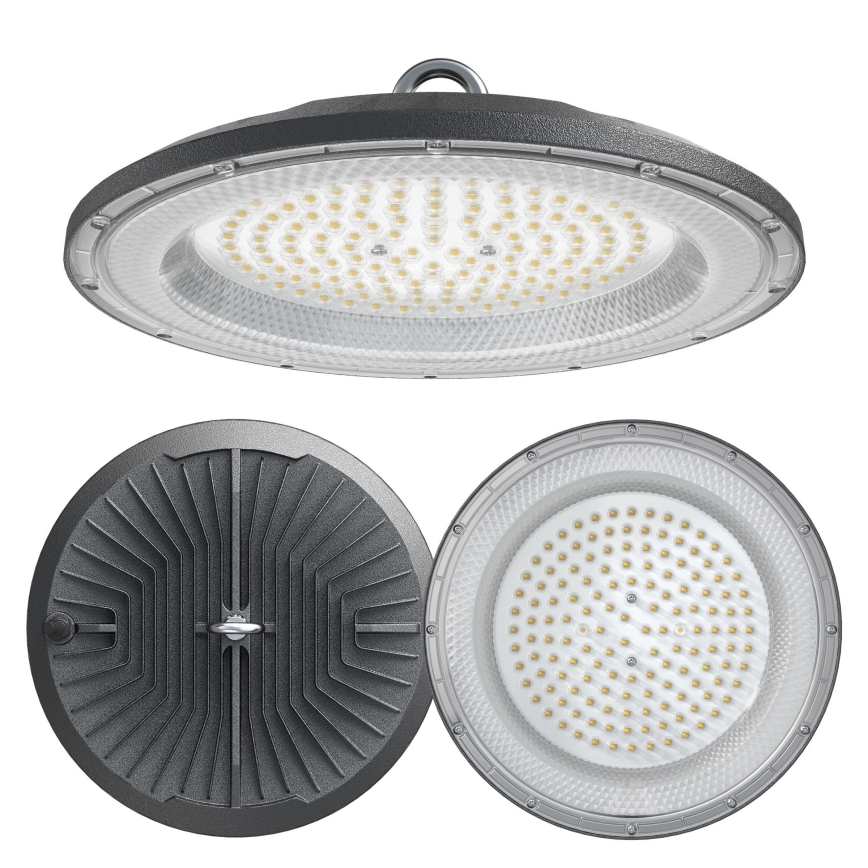 LED Lielas slodzes tehniskā lampa HIGHBAY LED/100W/230V 4500K IP65 pelēka