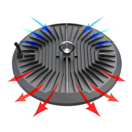 LED Lielas slodzes tehniskā lampa HIGHBAY LED/100W/230V 4500K IP65 pelēka