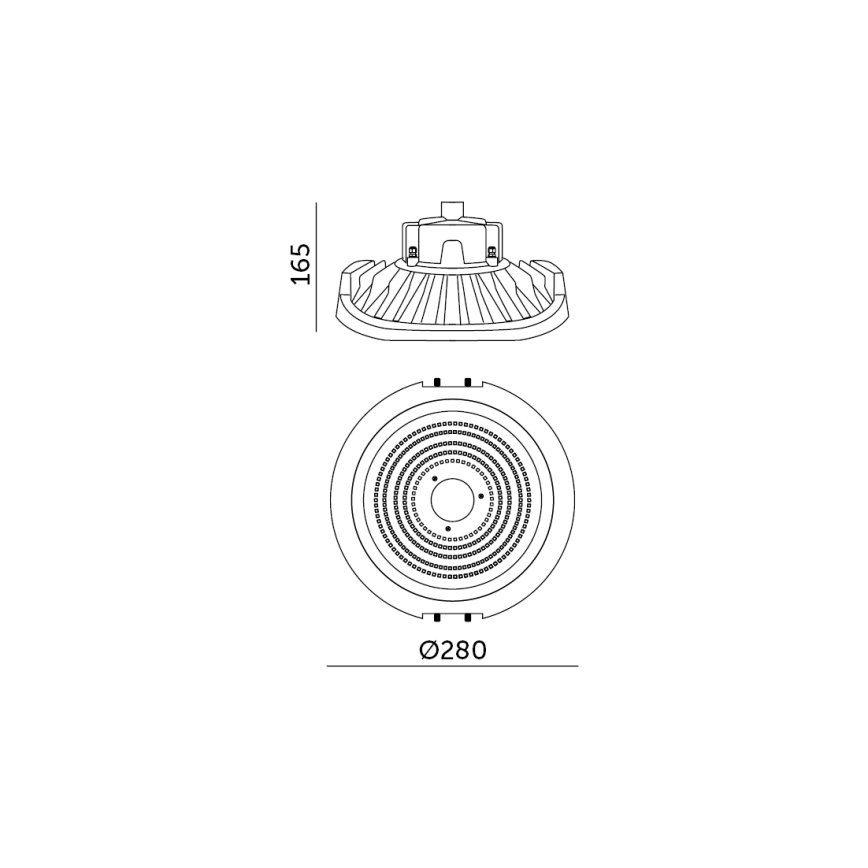 LED Aptumšojama technical heavy-duty lampa NINA HIGHBAY LED/110W/230V 4000K IP65