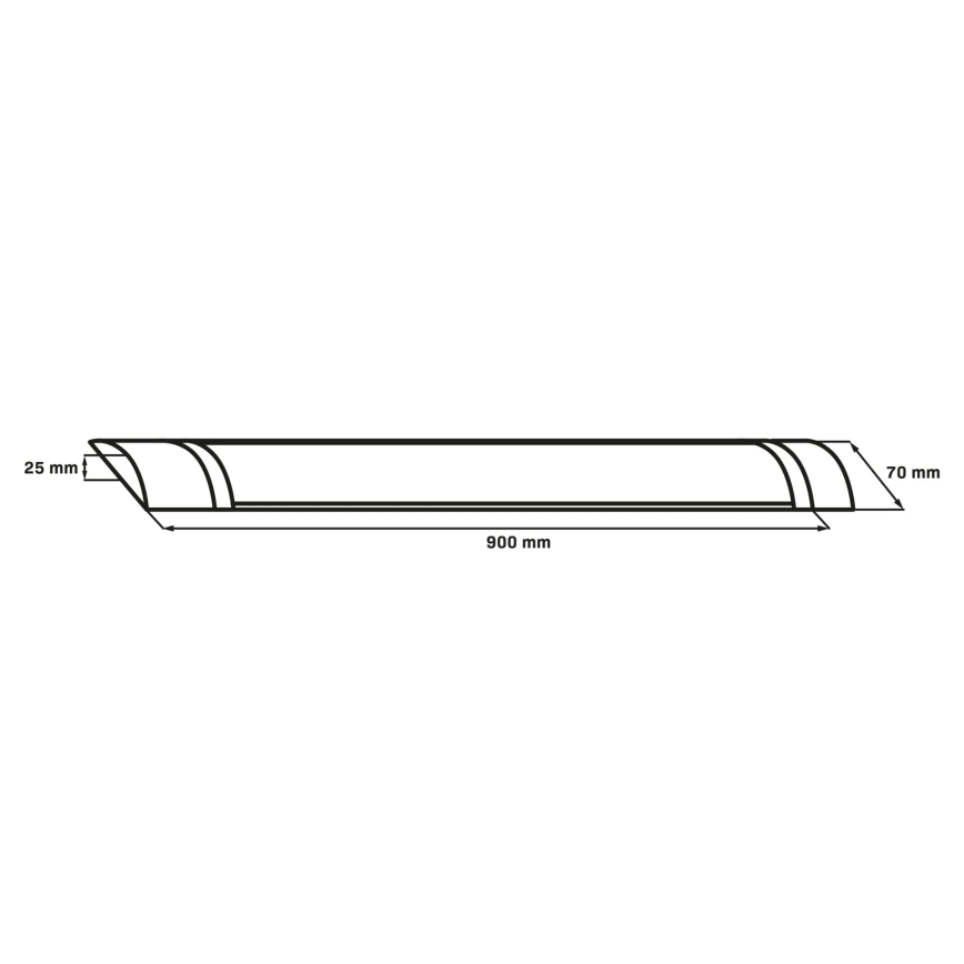 LED lineārais gaismeklis LED/30W/230V 4000K 90 cm melns