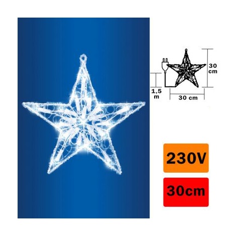 LED Loga dekorācija zvaigzne 20xL21D/230V