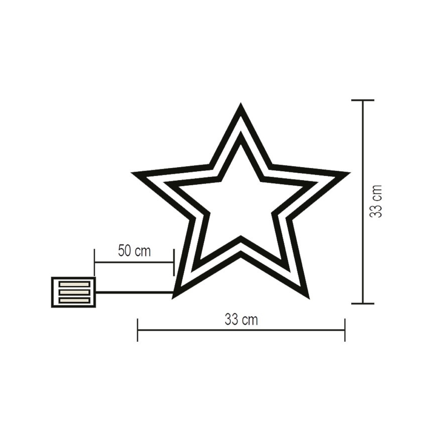 LED Loga rotājums LED/3xAA daudzkrāsains