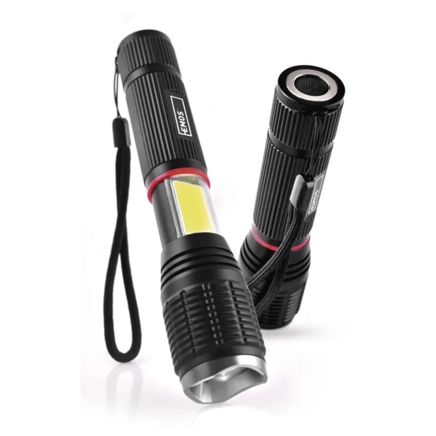 LED Lukturis 2in1 COB LED/3xAAA