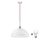 LED Lustra ar auklu 1xE27/60W/230V balta