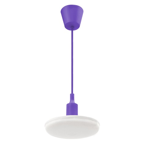 LED lustra ar auklu ALBENE 1xE27/18W/230V violets