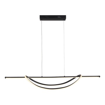 LED Lustra ar auklu AMBAR LED/35W/230V melna