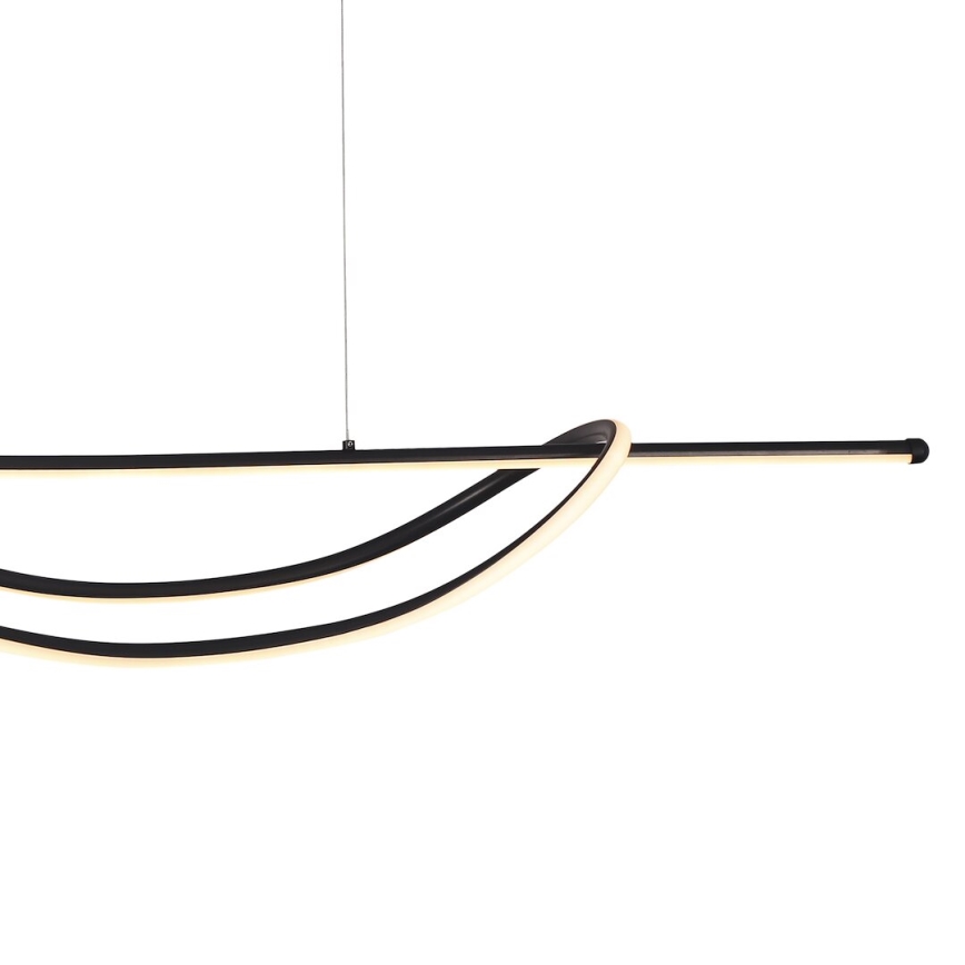 LED Lustra ar auklu AMBAR LED/35W/230V melna