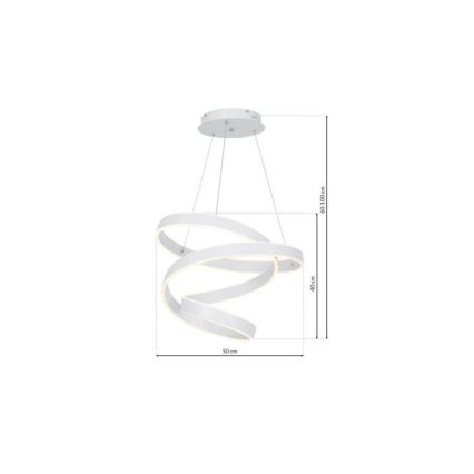 LED lustra ar auklu ANDROMEDA LED/45W/230V