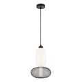 LED Lustra ar auklu ARAME LED/15W/230V d. 22 cm melna