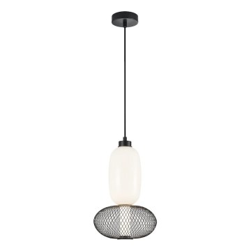 LED Lustra ar auklu ARAME LED/15W/230V d. 22 cm melna