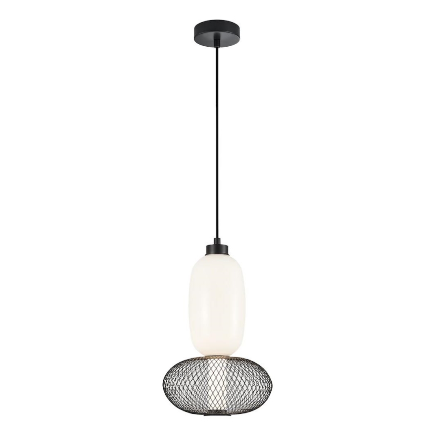 LED Lustra ar auklu ARAME LED/15W/230V d. 22 cm melna