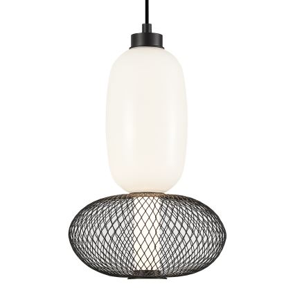 LED Lustra ar auklu ARAME LED/15W/230V d. 22 cm melna