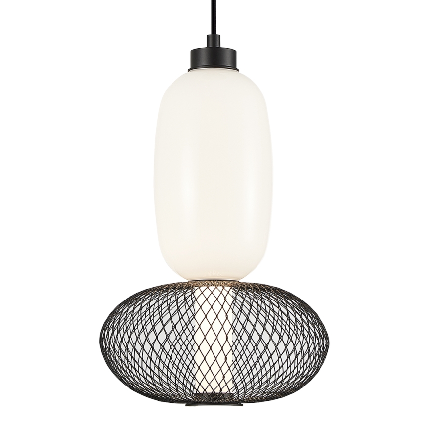 LED Lustra ar auklu ARAME LED/15W/230V d. 22 cm melna
