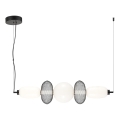LED Lustra ar auklu ARAME LED/32W/230V melna