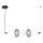 LED Lustra ar auklu ARAME LED/32W/230V melna