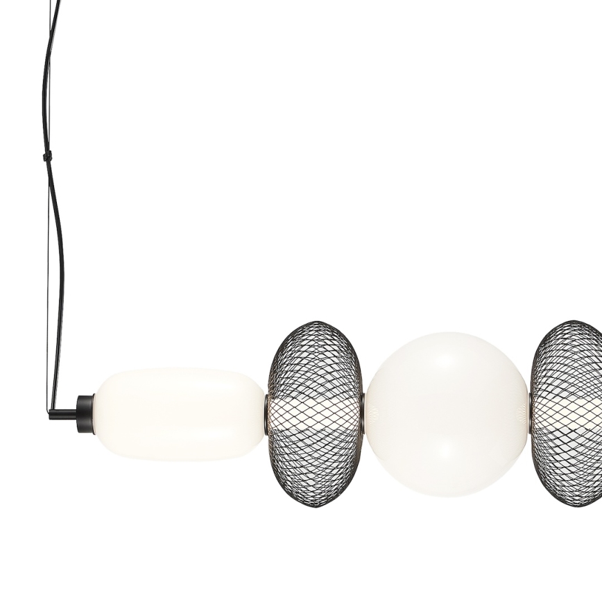 LED Lustra ar auklu ARAME LED/32W/230V melna