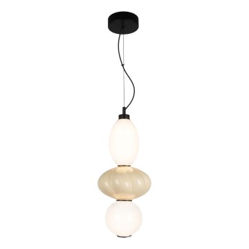LED Lustra ar auklu ASCOLI LED/18W/230V d. 20 cm bēša