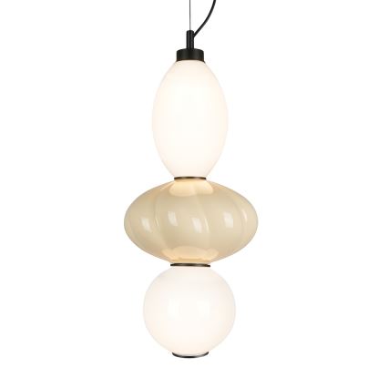 LED Lustra ar auklu ASCOLI LED/18W/230V d. 20 cm bēša
