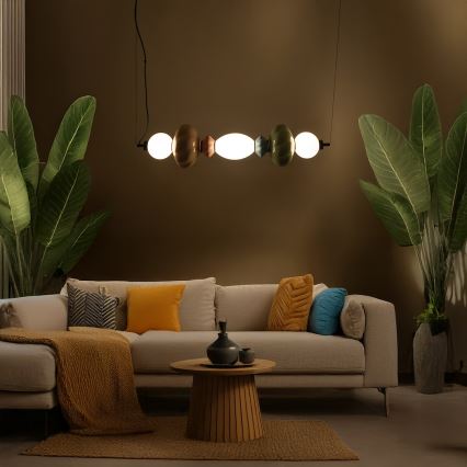 LED Lustra ar auklu ASCOLI LED/24W/230V krāsaina