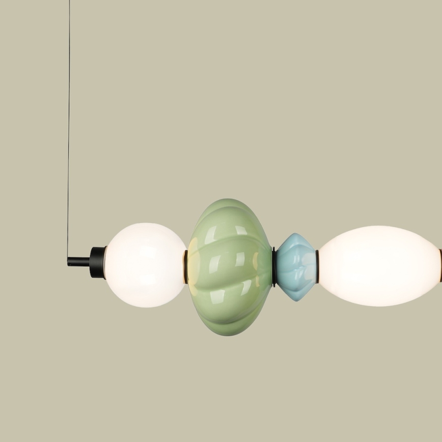 LED Lustra ar auklu ASCOLI LED/24W/230V krāsaina