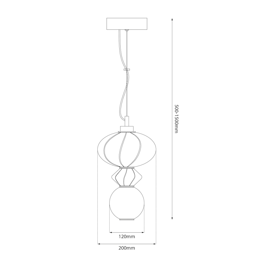 LED Lustra ar auklu ASCOLI LED/8W/230V d. 20 cm zaļa/zila