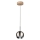 LED Lustra ar auklu BALL WOOD 1xGU10/5W/230V matēts ozolkoks - FSC sertifikāts