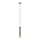 LED Lustra ar auklu BARS 1xGU10/4,8W/230V melna/zeltaina