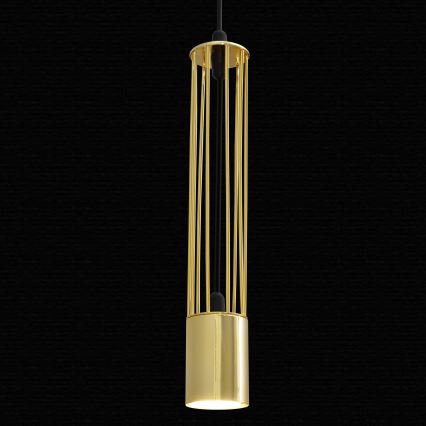 LED Lustra ar auklu BARS 1xGU10/4,8W/230V zelta