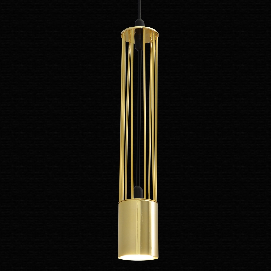 LED Lustra ar auklu BARS 1xGU10/4,8W/230V zelta