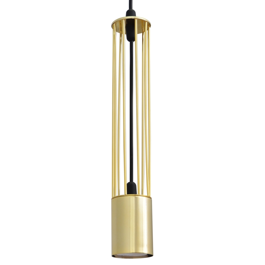 LED Lustra ar auklu BARS 1xGU10/4,8W/230V zelta