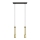 LED Lustra ar auklu BARS 2xGU10/4,8W/230V zelta/melna
