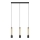 LED Lustra ar auklu BARS 3xGU10/4,8W/230V zelta/melna