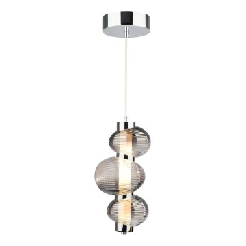 LED Lustra ar auklu BOLLA LED/12W/230V d. 16 cm dūmakains