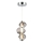 LED Lustra ar auklu BOLLA LED/12W/230V d. 16 cm dūmakains