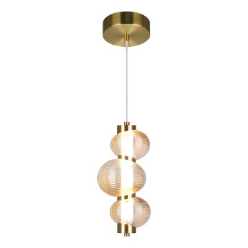 LED Lustra ar auklu BOLLA LED/12W/230V d. 16 cm zelta